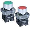 10Amp 2Pcs 22MM Momentary Push Button Switch Red Green 1NO 1NC SPDT Metal Head Waterproof IP65 (1 Red 1 Green)