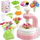 SANGQAOFU Fabric Flower Bouquets Kit DIY Arts and Crafts Kits for Kids Age 3-12 Christmas Birthday Gifts for 3 4 5 6 7 8+ Year Old Toddler Girls Toys