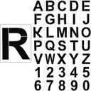 SATINIOR 36 Pieces Large Letter Stencils Number Reusable Alphabet Stencils Numbers Templates Craft for Wood Wall Fabric Signage Chalkboard Painting DIY Projects(16 Inch)