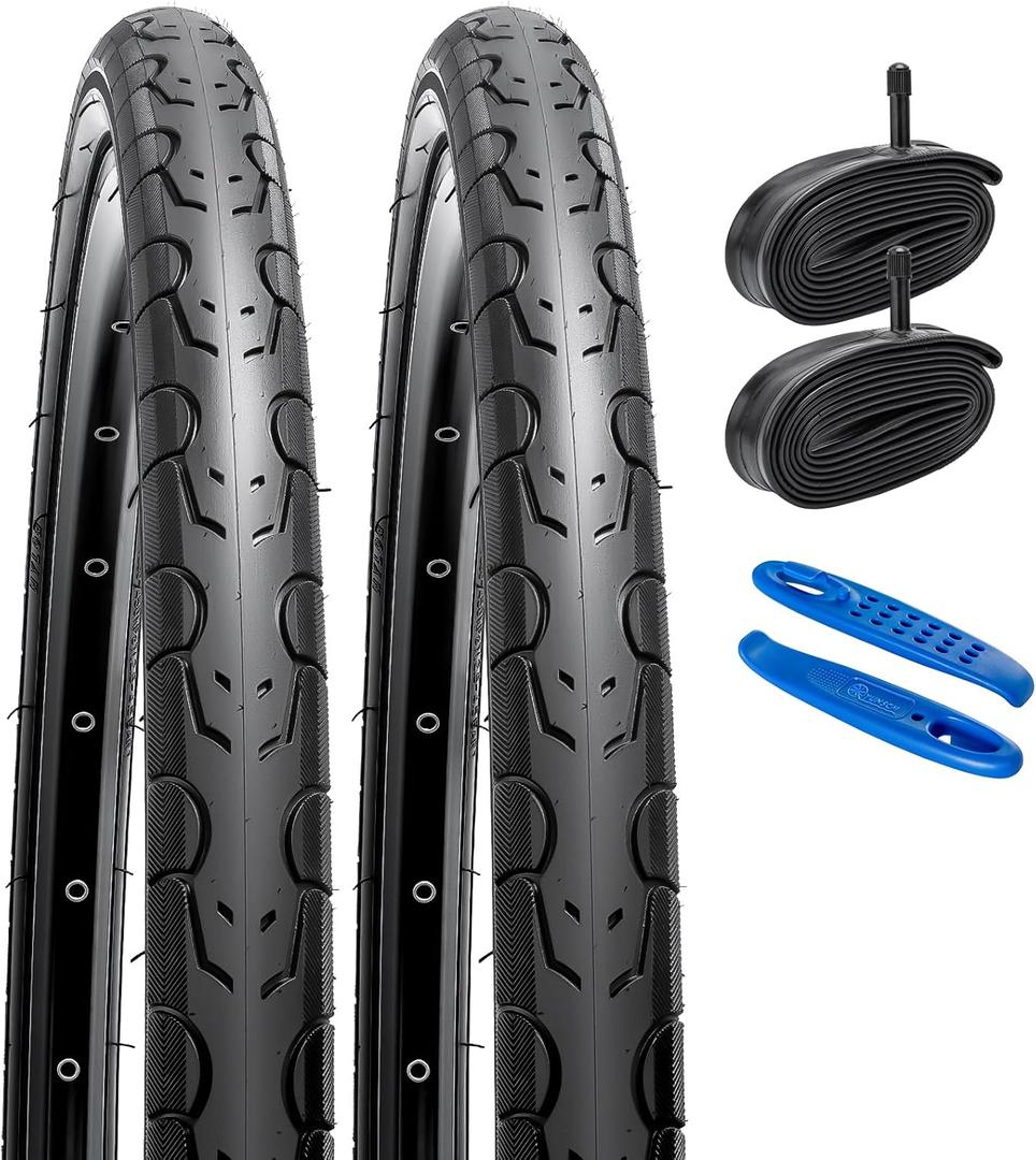 YUNSCM 2-PCS 26" Bike Tires 26x1.50/36-559 Compatible with Road Bike 26 x 1.50 Bike Bicycle Tires