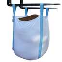 2 Pack FIBC Bulk Bag, Flexible Bulk Bags 1.5 Ton Bag, 35"L x 35"W x 43"H, 3300lbs SWL, Duffle Top Flat Bottom Heavy Duty, Woven Polypropylene Waste Bag