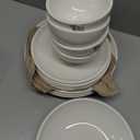 Villeroy & Boch Artesano Original 16-Piece Dinnerware Set, Service for 4, Dinner and Salad Plates, Pasta and Rice Bowls, Premium Porcelain, Made in Germany, Microwave and Dishwasher Safe, Creamy White