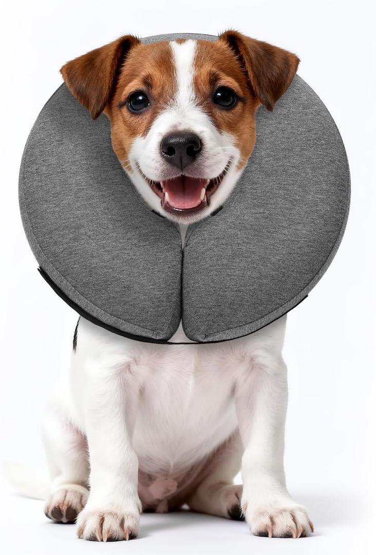 MIDOG Dog Cone Collar for Large Medium Dogs, MD-102D-AshGrey-S-2026a