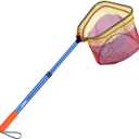Kids Fishing Net - Telescoping Bait, Minnow, and Butterfly Net With 11.4" Depth, Handle Extends to 30" for Easy Catch and Release