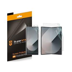 (2 Pack) Supershieldz Designed for Samsung Galaxy Z Fold 6 (2 Main Screen and 2 Front Screen) Screen Protector, High Definition Clear Shield (TPU)