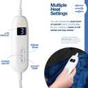 Medical king Heated Blanket, Machine Washable Extremely Soft & Comfortable Electric Blanket Throw Fast Heating with Hand Controller 10 Heating Settings & auto Shut-Off (Blue, 50 x 60)