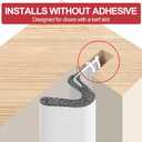 Kerf Weather Stripping for Doors,19.7 Feet Door Weather Stripping Door Seal Strip for Large Gap,Easy Cut to Size and Installation