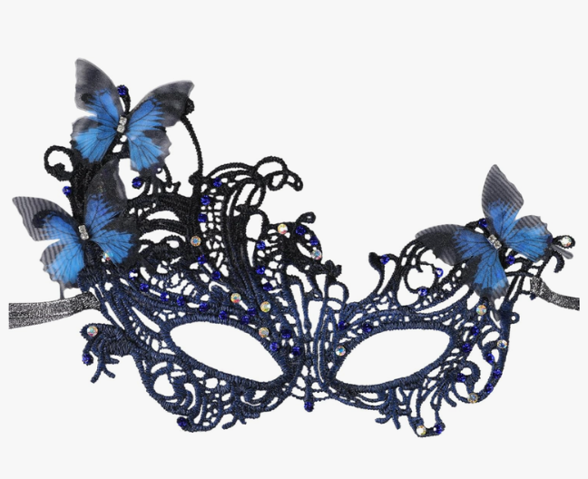 Halloween Lace Masquerade Masks - 1920s Vintage Antique Mask for Men Women Carnival Party Mardi Gras Evening Prom