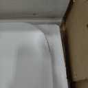 White Vanity with Lighted Mirror, 8 Shelves, 2 Drawers, Charging Station, Hair Dryer Holder & Stool, LED Mirror with 3 Light Modes