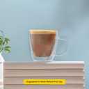 JoyJolt Savor Double Wall Insulated Glasses Espresso Mugs (Set of 2) - 5.4-Ounces