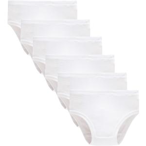 Winging Day Packs of 6 Big Girls Panties White Underwear Size 14