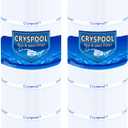 Cryspool 08055 Filter Compatible with C1200, CX1200RE, Clearwater II 125, PA120, C-8412, FC-1293, 817-0125N, 120 Sq. Ft Pool Filter Cartridge, 2 Pack