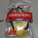 Insulated Electrician Gloves 400V High Voltage Electrical Gloves,Rubber Safety Work Gloves,Non Slip,Non Electric Shock (Large)