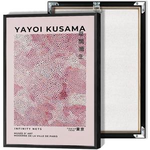 Vintage Inspired Blush Pink Poster Tokyo 1998 Infinity Net Canvas Wall Art Museed'Art Moderne De La Ville De Paris Prints Painting For Home Bedroom Dorm Wall Decor 12x16in Unframed