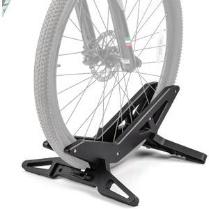 CXWXC Bike Floor Stand - Bicycle Parking Stand Fit 16"-29" Wheel, Adjustable Bike Floor Rack Stand for all 30-80mm Wide Tires (Black)