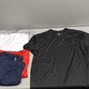 REALESSENTIALS, Men's Oversized T-shirts, Set of 5, Black XL, Red 3X, White XL, Blue4X, Grey XL