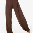 Women's Elastic Soft Modal Yoga Sports Pants Dance Harem Pants, M
