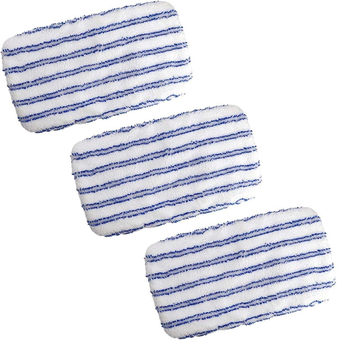 Masthome Microfiber Mop Refills 15x8 inches, 3 Pack, Washable & Reusable Microfiber Mop Pads for Wet and Dry Use, Large Surface Mop Replacement Pads for Flat Mop B076HM59FX, B07RQXR7PN