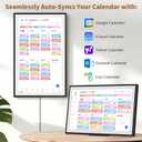 Canupdog 21.5 Inch Digital Calendar, Electronic Planner & Chore Chart, Task Rewards System, Family Photo Display, Syncs with Online Calendars, Interactive Display for Family Schedules Gifts for Women Mom