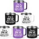 Lifecapido Nurse Week Gifts-6 Pack I'm A Nurse Stainless Steel Insulated Coffee Mug, Nurse Gifts for Women Male Nurse New Nurse RN Nursing Student, Nurse Graduation Gift, Nursing Gifts(14OZ,Mix Color)