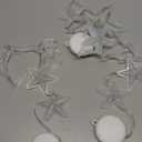 New Years garland, stars, bell, white