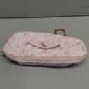 Travel Makeup Bag, 3 Pcs Large Capacity Puffy Toiletry Bag for Women, Open Flat Make up Cosmetic Organizer w/Handle & Clear Divider Water-resistant Portable Pouch Travel Essentials, L-Beige Plaid
