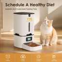 TYM Automatic Cat Feeder, 7L Large Capacity Cat Food Dispenser with Programmable Timer, Portion Control up to 9 Meals/Day, Dual Power Supply, Fresh Food, Easy to Clean for Cats and Small Dogs