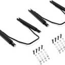 Kojem Universal Seat Sliders Seat Mounting Track, Dual Locking Rails Brackets Kit Compatible with NRG Sparco Racing Seats and Most Aftermarket Seats- 2 x Set of Sliders