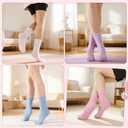 Grip Socks for Women Non Slip Pilates Socks | Yoga Socks With Ruffle Cuff and Soft Stretch Fabric for Pilates Barre Workout Training