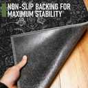 Office Chair Mat for Hardwood Floor, 36"x48" Desk Chair Mat for Home Office, Non-Slip Under Desk Mat for Rolling Chair,Washable Chair Rugs for Gaming Chairs-Black