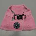 EcoBark Baby Pink Step in Dog Harness - Step in Mesh Dog Harnesses - Safe & Secure Wrap Around Body Halter Vest S