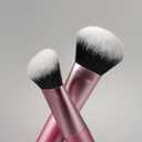Real Techniques Ultimate Multi Tasker Brush, Dual-Ended Makeup Brush for Foundation, Blush Bronzer & Powder, Precision Sculpting & Blending, UltraPlush Bristles, Cruelty-Free, 1 Count
