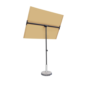 JOVISUNSHADE 6x4 FT Rectangular Patio Umbrella Balcony Umbrella for Apartments Balcony Shade, Porch Umbrella with 360° Rotating Knob (Beige) JOVISUNSHADE 6x4 FT Rectangular Patio Umbrella Balcony Umbrella for Apartments Balcony Shade, Porch Umbrella with 360° Rotating Knob (Beige)