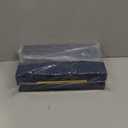 Navy Blue Shagreen box Set of 2 Faux Leather Decorative Boxes,Large Nesting Storage Decorative Boxes with Lids for Modern Home Decor Stacking Jewelry Box Organizer