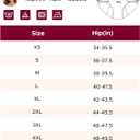 INNERSY Period Underwear for Women High Waisted Leak-Proof Postpartum Menstrual Panties 3-Pack (Rose Print, 4X-Large)