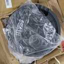 Fitvids Olympic Cast Iron Plate for Strength Training and Weightlifting, Pairs, Sets or Set with Barbell, Multiple Sizes (Two Hole Vintage)