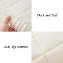 Awjcsv Couch Cover for Dogs Washable, Fuzzy Pet Couch Covers for 3 Cushion Sofa Pet Friendly, Non Slip Sofa Cover (White, 27.6" x 70.9"/70 x 180cm)
