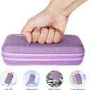 suzamed Insulin Cooler Travel Case,EVA Insulation Travel Medicine Kit with 2 Ice Packs for Diabetes Care,Insulin Pen and Other Diabetic Supplies (Purple)