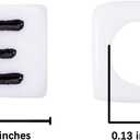 Square Letter Beads 6x6mm Acrylic Alphabet Beads E for Bracelets Jewelry Making Keychain DIY - 100pcs, Cube Letter Beads 6x6mm