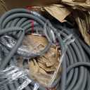 YAMATIC Heavy Duty Garden Hose 5/8 in x 100 ft with Swivel Handle, Super Flexible Water Hose, All-weather, Kink Resistant, Burst 600 PSI, Gray