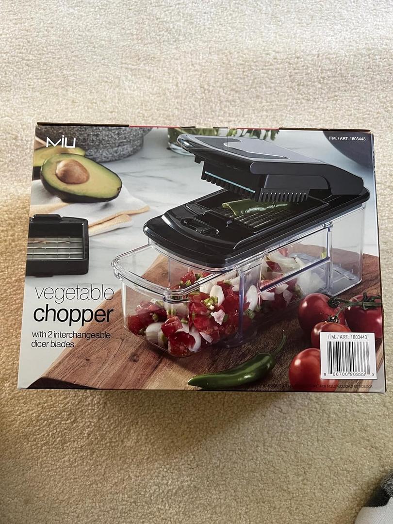 Vegetable Chopper, Dicer, Slicer for Fruits, Veggies, Onions, Potatoes. Two sets