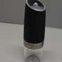 XinXu Gravity Electric Pepper and Salt Grinder Set, Adjustable Coarseness, Battery Powered with LED Light, One Hand Automatic Operation