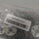 Fastener Kit Board Hardware Set, Includes 1-1/8 Inch Galvanized Steel Washers and Stainless Steel Screws for Fixing Fastening Installation(400 Pcs)