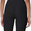Sunzel Sunzfly Invisible Butt Scrunch Flare Leggings for Women, Mini Flared Yoga Pants with Tummy Control and High Waist (Black, XS)