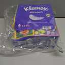 Kleenex Ultra Soft Facial Tissues, 4 Cube Boxes, 60 Tissues per Box, 3-Ply (240 Total), Packaging May Vary