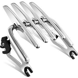 Adjustable Detachable Motorcycles Luggage Rack Fits for Harley Road King Electra Glide Street Road Glide 2009-2026 (Style C Chrome)