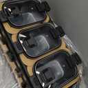 Amazon Basics Stainless Steel 3 x 2.5 Quarts Triple Slow Cooker, Brushed Stainless Steel