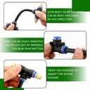10 Pack 2 Way 4 Inch Brass Misting Nozzle Tee with Built-in Hose