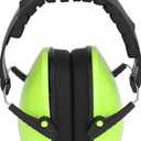 Ear Protection Earmuff NRR 21DB Soundproof Noise Cancelling Headphone Comfortable Earmuff Green for Work Construction and Photography