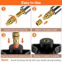 Preciva M3 Threaded Inserts Set, 360Pcs Heat Set Bolts Nuts with M3 Insert Tip and 60W Digital Soldering Iron, for 3D Printer Parts or Plastic Parts